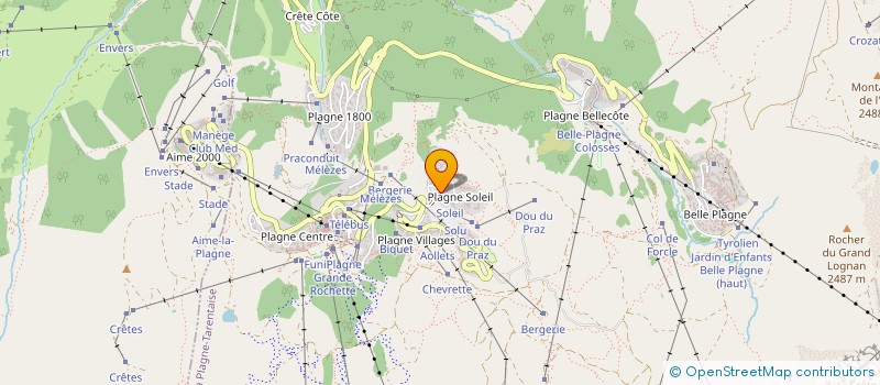 localisation de l'entreprise INDIVISION ARMAND ET GUILHOT  LA PLAGNE TARENTAISE