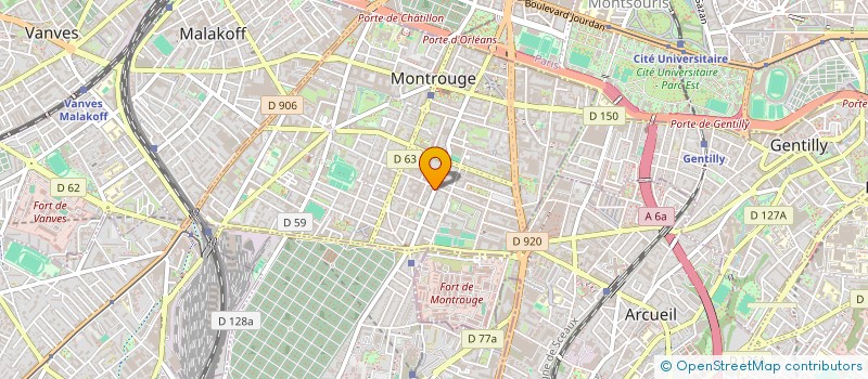 localisation de l'entreprise INDIVISION ARNAUD  MONTROUGE