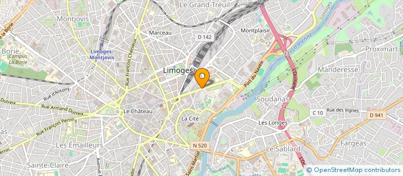 localisation de l'entreprise INDIVISION ARNOULD ET CORNIC à LIMOGES