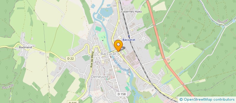 localisation de l'entreprise INDIVISION ARNOUX JEANNE ET JACQUES  BACCARAT