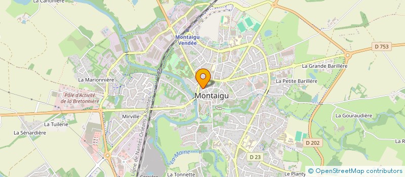 localisation de l'entreprise INDIVISION ARRIVE PIERRE à MONTAIGU-VENDEE