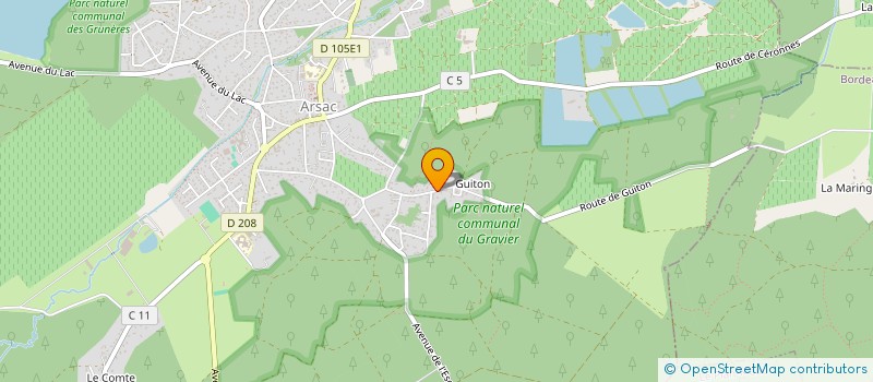 localisation de l'entreprise INDIVISION ARSAC  ARSAC