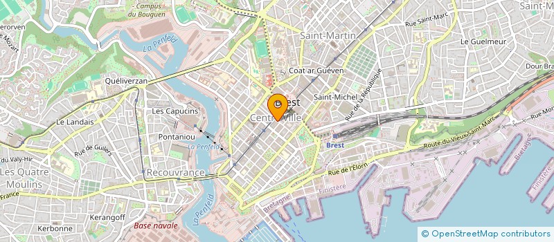 localisation de l'entreprise INDIVISION ARTERO PASCAL GUEGEN RENE  BREST