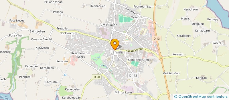 localisation de l'entreprise INDIVISION ARZUR  LANNILIS