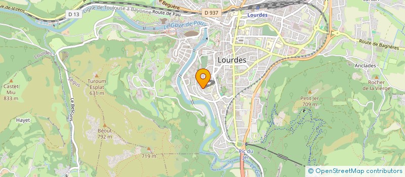 localisation de l'entreprise INDIVISION ASTEGNO  LOURDES