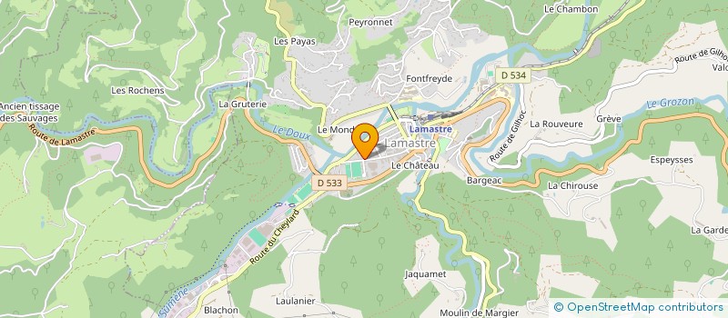 localisation de l'entreprise INDIVISION ASTIER  LAMASTRE