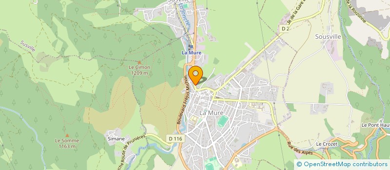 localisation de l'entreprise INDIVISION ATHENOUX  LA MURE