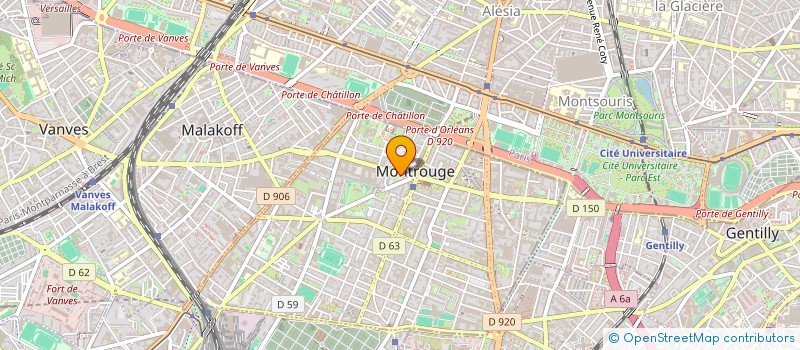 localisation de l'entreprise INDIVISION AUBERT  MONTROUGE