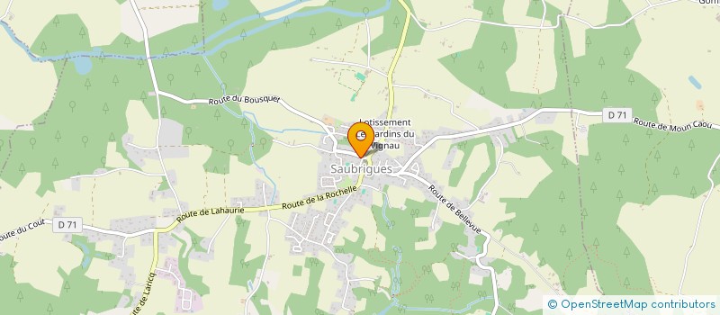 localisation de l'entreprise INDIVISION AUBERT MIRAMBEAU  SAUBRIGUES