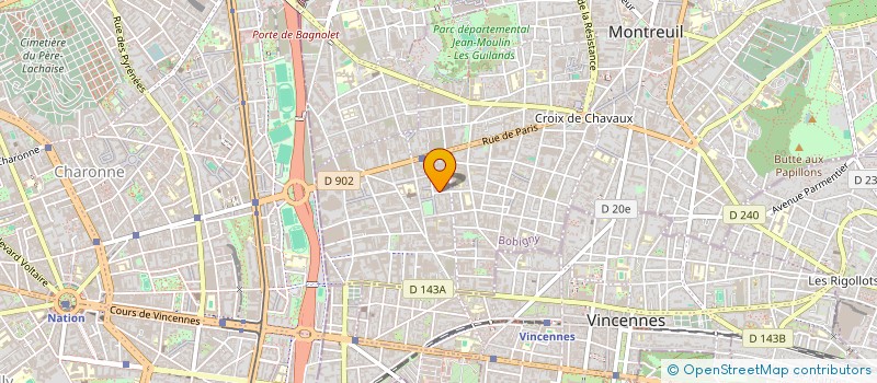 localisation de l'entreprise INDIVISION AUBERTIN  MONTREUIL