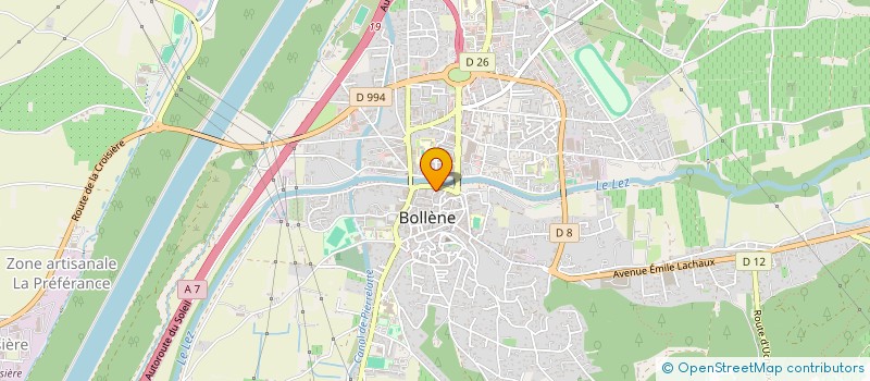 localisation de l'entreprise INDIVISION AUBERY REGINE ET MARIE FRANCE  BOLLENE