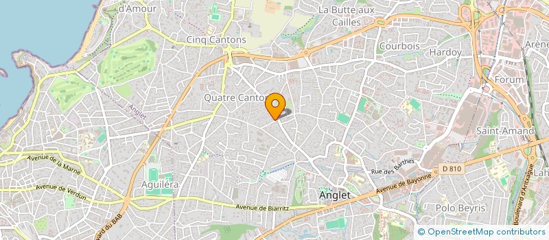 localisation de l'entreprise INDIVISION AUBINEAU MANASERRO  ANGLET