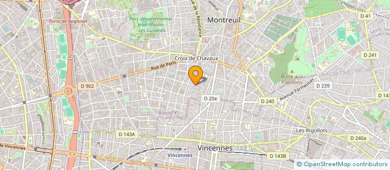 localisation de l'entreprise INDIVISION AUBRY LILIANE à MONTREUIL