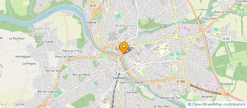 localisation de l'entreprise INDIVISION AUDIGOU à LANNION