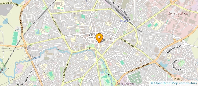 localisation de l'entreprise INDIVISION AUDOUIN CHARTIER  CHOLET