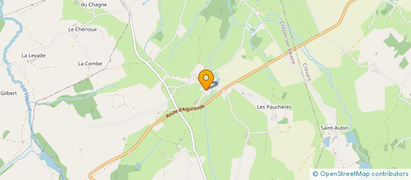 localisation de l'entreprise INDIVISION AUDOUX FRANCOIS ET VERONIQUE à CROZON-SUR-VAUVRE