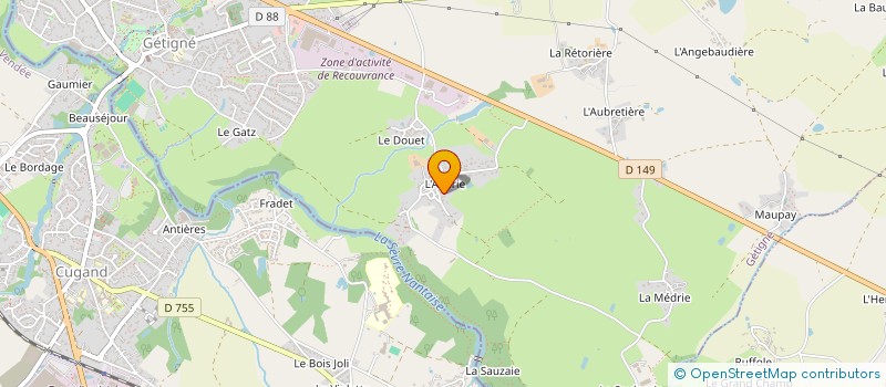 localisation de l'entreprise INDIVISION AUDUREAU-FERRE  GETIGNE