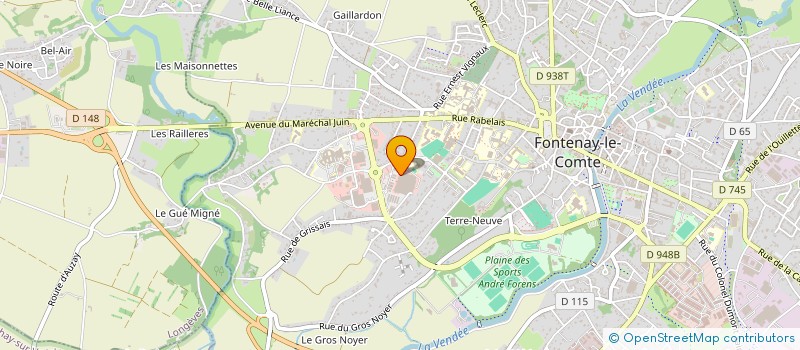 localisation de l'entreprise INDIVISION AUJARD JACQUES ET PIERRE  FONTENAY-LE-COMTE