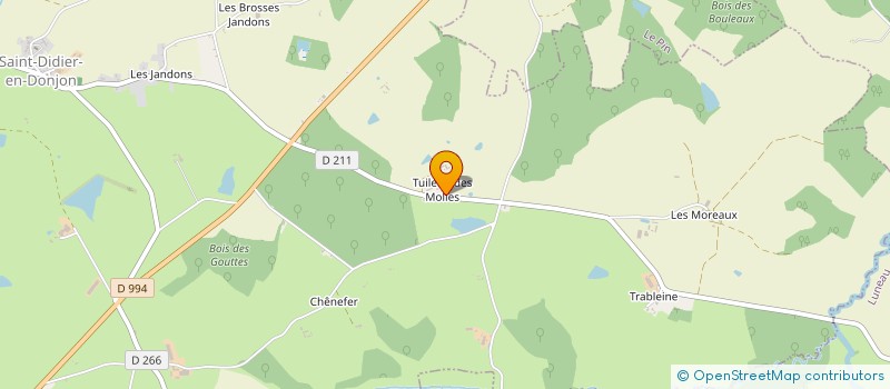 localisation de l'entreprise INDIVISION AUNOS  SAINT-DIDIER-EN-DONJON