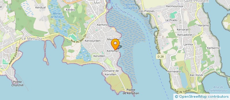 localisation de l'entreprise INDIVISION AUPHAN  LA TRINITE-SUR-MER