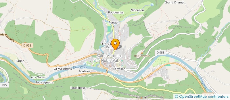 localisation de l'entreprise INDIVISION AURELIE MARTY JEROME LAPPART  SAINT-ANTONIN-NOBLE-VAL