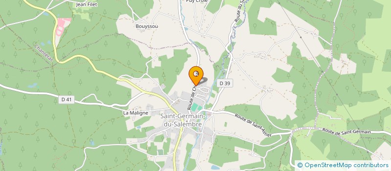 localisation de l'entreprise INDIVISION AUVERT-GUENA  CHANTERAC