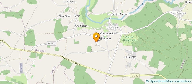 localisation de l'entreprise INDIVISION AUVIN à BIOUSSAC