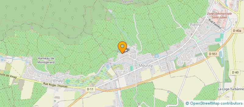 localisation de l'entreprise INDIVISION AVART-JULLIEN JANINE  MOUSSY