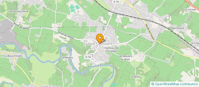 localisation de l'entreprise INDIVISION BABA  LA HAIE-FOUASSIERE