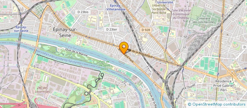 localisation de l'entreprise INDIVISION BABOUCHE / CHIRON à EPINAY-SUR-SEINE