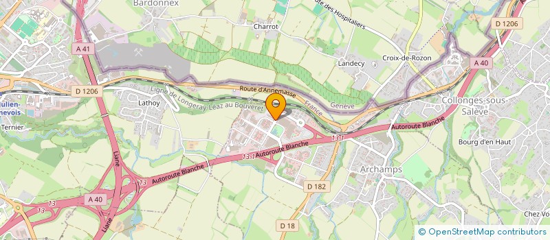 localisation de l'entreprise INDIVISION BACQUE MEIRA-PLAN  ARCHAMPS