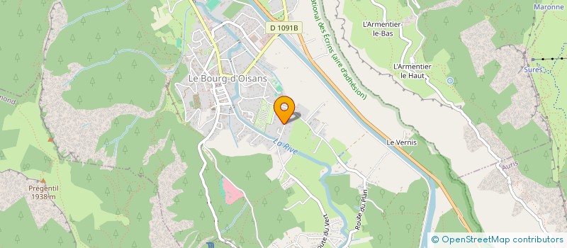 localisation de l'entreprise INDIVISION BADEL MANTELIN à LES DEUX ALPES