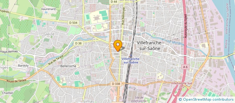 localisation de l'entreprise INDIVISION BADET DEPLAN  VILLEFRANCHE-SUR-SAONE