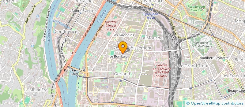 localisation de l'entreprise INDIVISION BADIOU GUICHARD  LYON