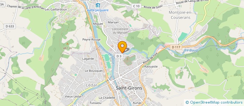 localisation de l'entreprise INDIVISION BADRE à SAINT-GIRONS