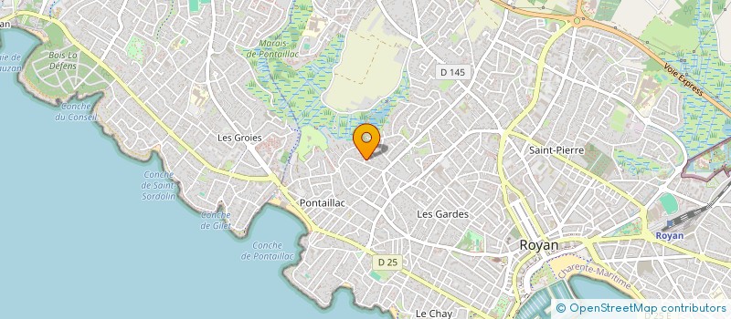 localisation de l'entreprise INDIVISION BAFFET DENIS ET JEAN-LUC  ROYAN