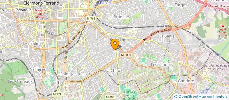 localisation de l'entreprise INDIVISION BAFOIL-GAUTHIER  CLERMONT-FERRAND