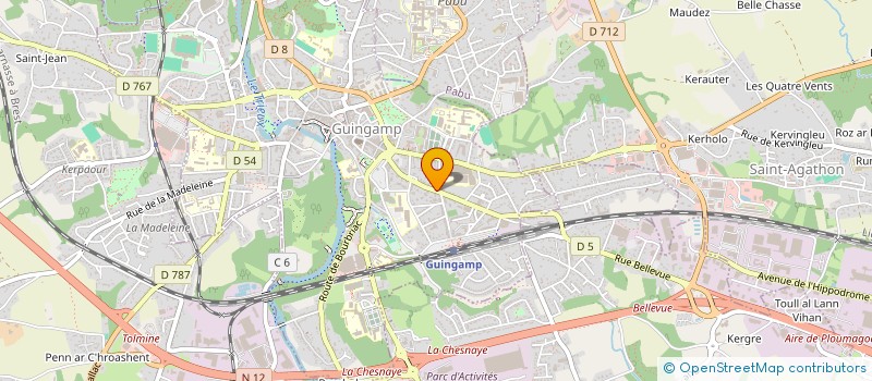 localisation de l'entreprise INDIVISION BAHEZRE HENRY  GUINGAMP