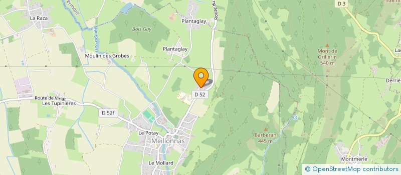 localisation de l'entreprise INDIVISION BAILLET LEVY à MEILLONNAS