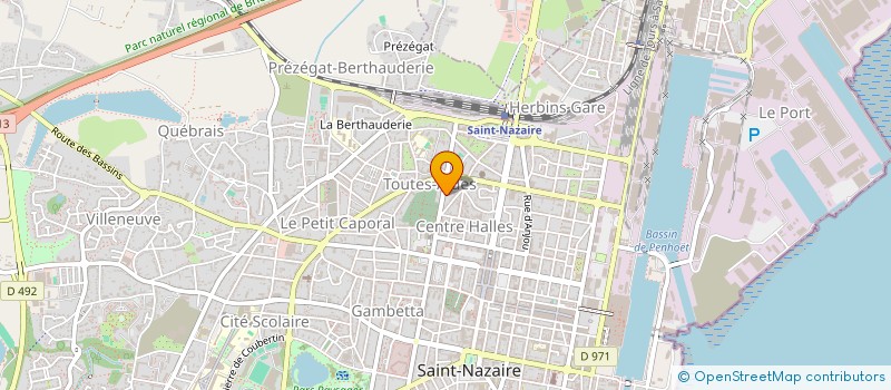 localisation de l'entreprise INDIVISION BAIZEAU PREVOY CHOUARD  SAINT-NAZAIRE