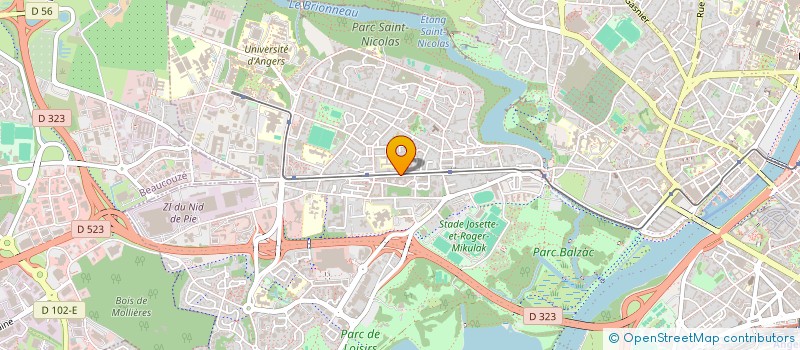 localisation de l'entreprise INDIVISION BALLANGER ET AKOUETE à ANGERS
