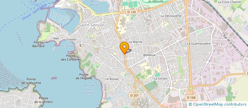 localisation de l'entreprise INDIVISION BALLOUARD LEZCANO  SAINT-MALO
