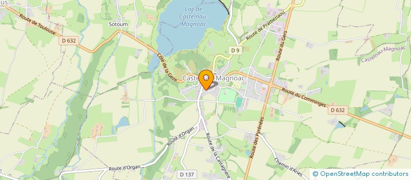 localisation de l'entreprise INDIVISION BAQUE  CASTELNAU-MAGNOAC