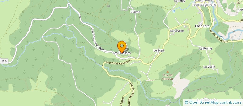 localisation de l'entreprise INDIVISION BARBARET-CHAZAL  CHALMAZEL-JEANSAGNIERE