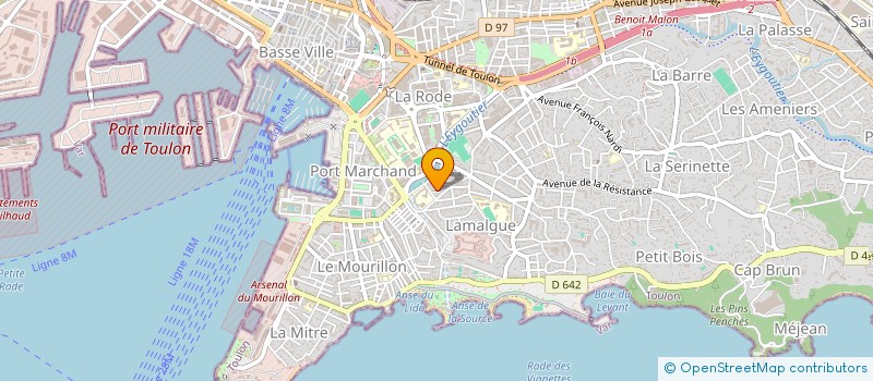 localisation de l'entreprise INDIVISION BARBARET ET CASAS  TOULON