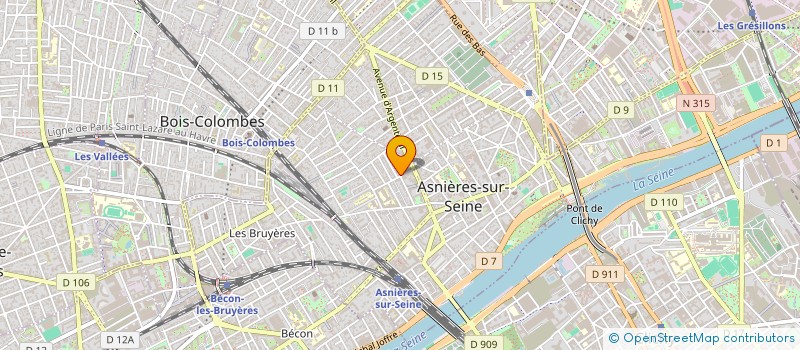 localisation de l'entreprise INDIVISION BARBE GANDON D'AUZAC à ASNIERES-SUR-SEINE