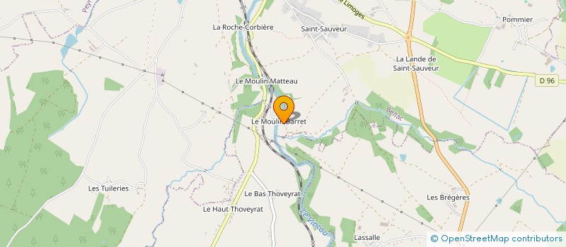 localisation de l'entreprise INDIVISION BARDET MAURICE à BELLAC