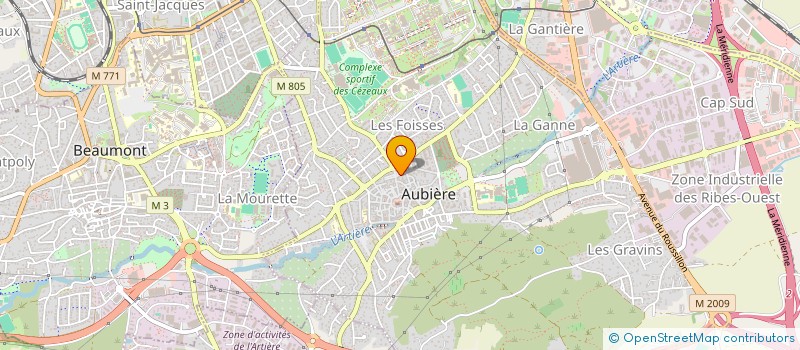 localisation de l'entreprise INDIVISION BARDET OSWALD VINCENT ET SIOBHAN  AUBIERE