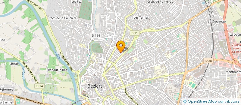 localisation de l'entreprise INDIVISION BARDY DIDIER ET MARINA  BEZIERS