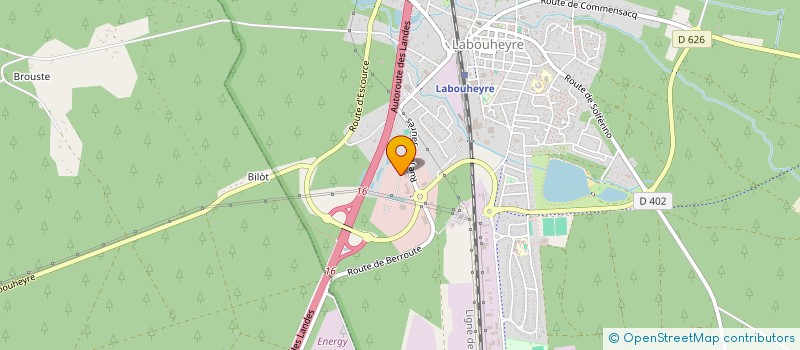 localisation de l'entreprise INDIVISION BARET CHRISTOPHE ET JEREMY  LABOUHEYRE